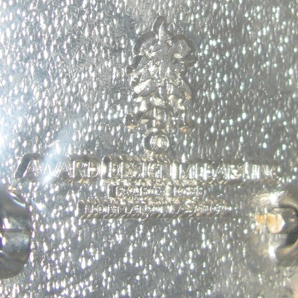 Vintage Oklahoma Farmers Union Solid Brass Belt Buckle - Picture 3 of 3